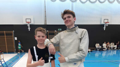 Thiemo May mit Bruder Theo May-Kreiger bei der Kadetten-ÖM © Fencing Club Villach